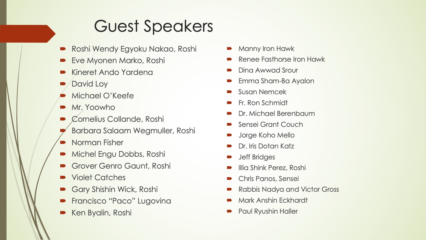 2020 Guest Speakers