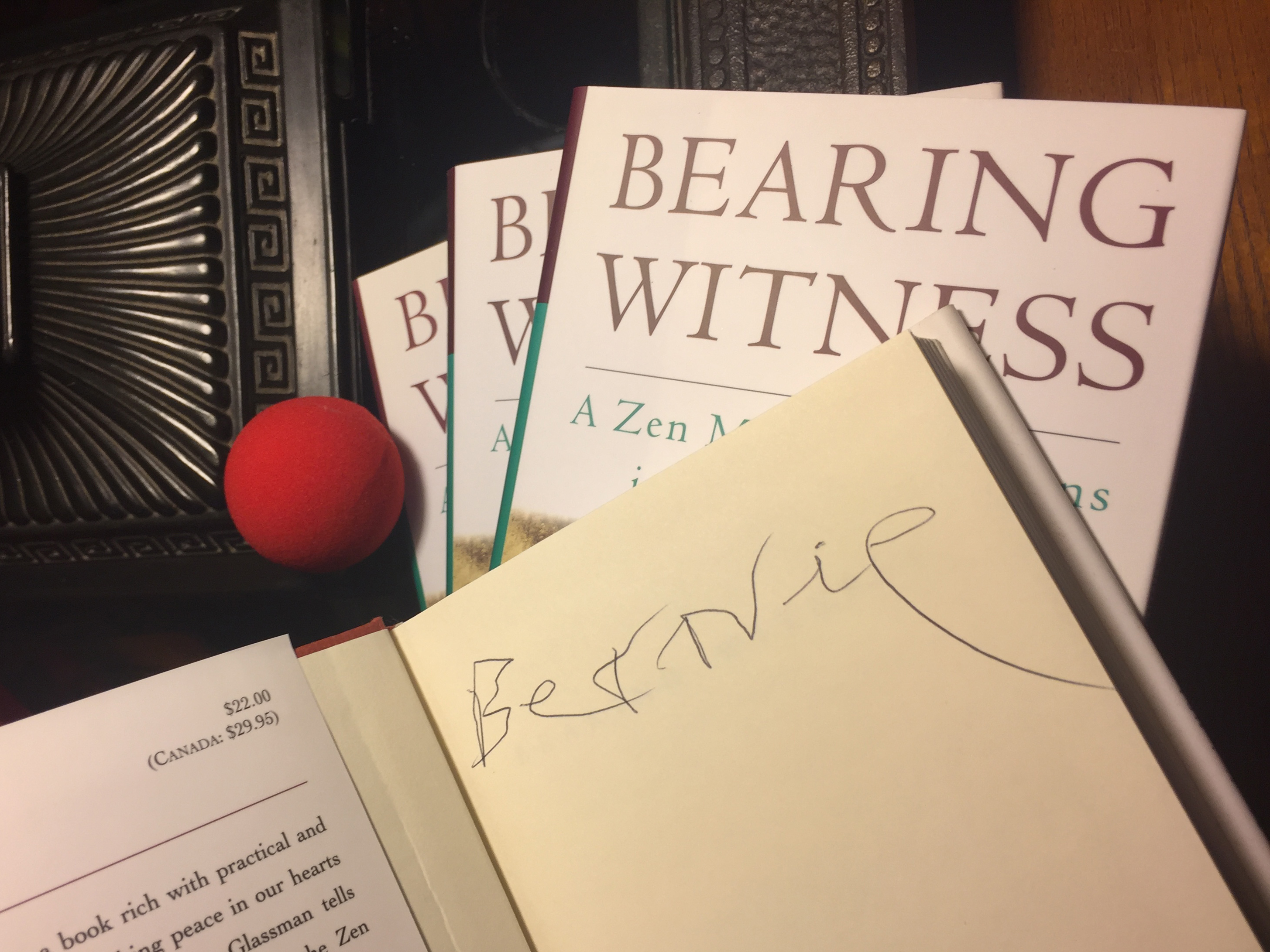 Special Offer: Bearing Witness, Hardcover, Signed By Bernie Glassman 2017