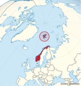 Svalbard Is Circled