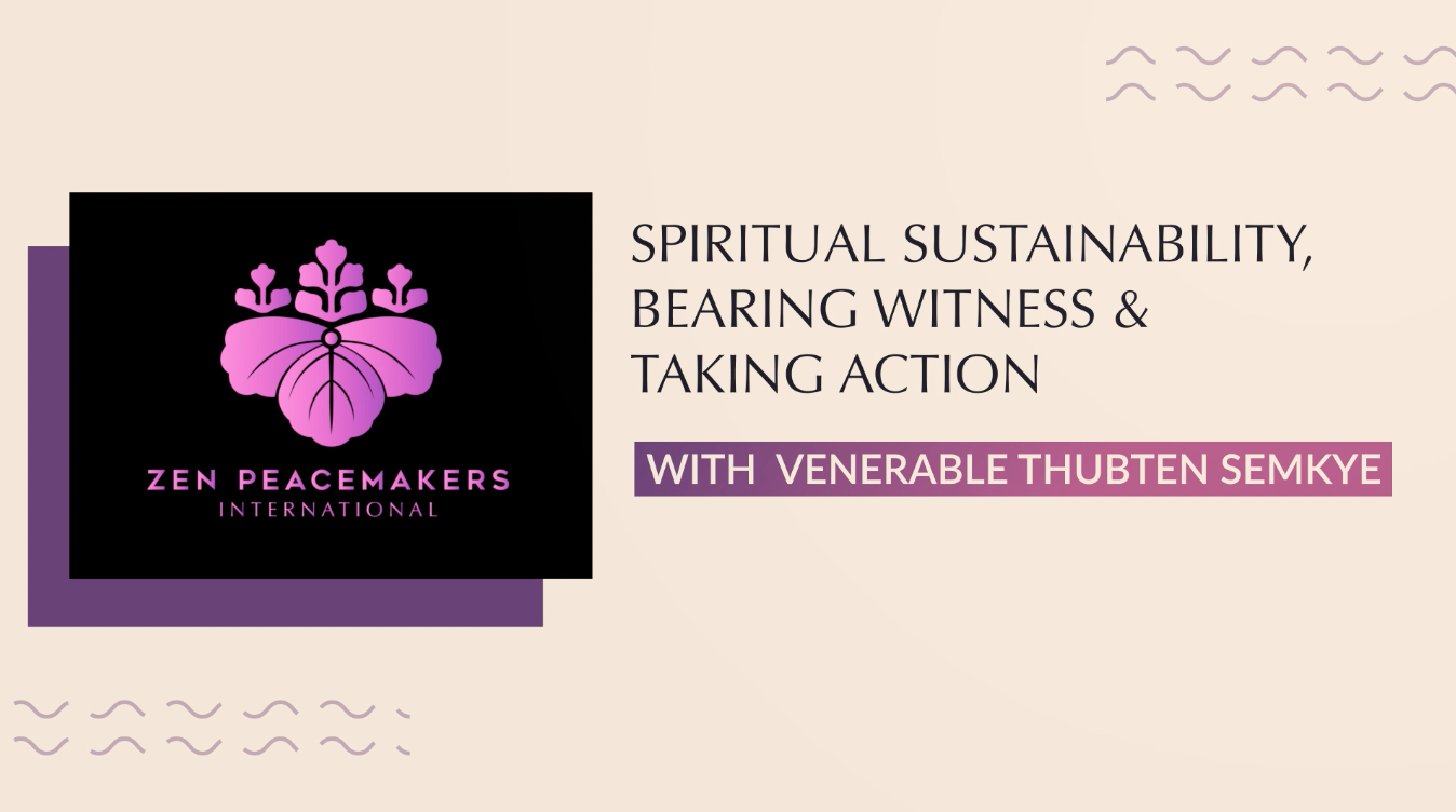 Spiritual Sustainability, Bearing Witness & Taking Action